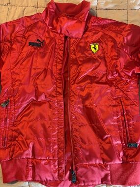 Ferrari Small Red Bomber Jacket
